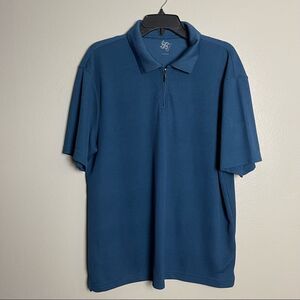 Blue Quarter Zip Shirt